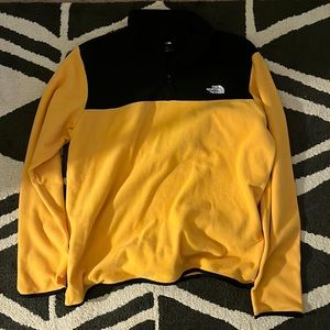 The North Face Yellow and Black Pullover